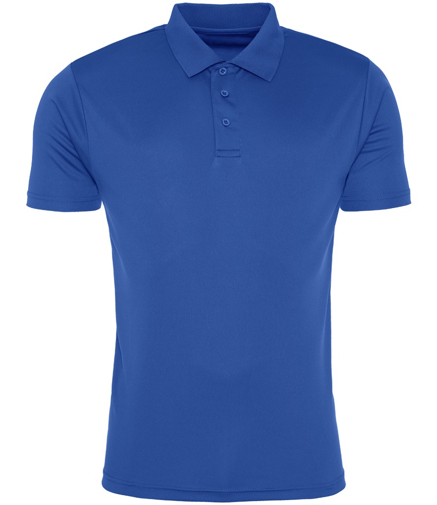 JC021 AWDis Cool Smooth Polo Shirt in Royal Blue, front view