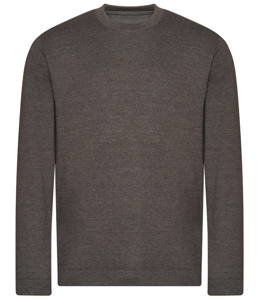 JH230 AWDis Unisex Organic Sweatshirt in Charcoal, front view
