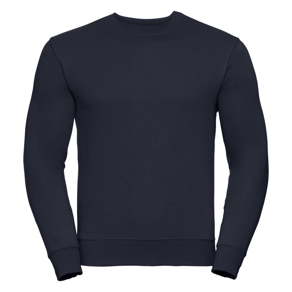 262M Russell Authentic sweatshirt in French Navy, front view