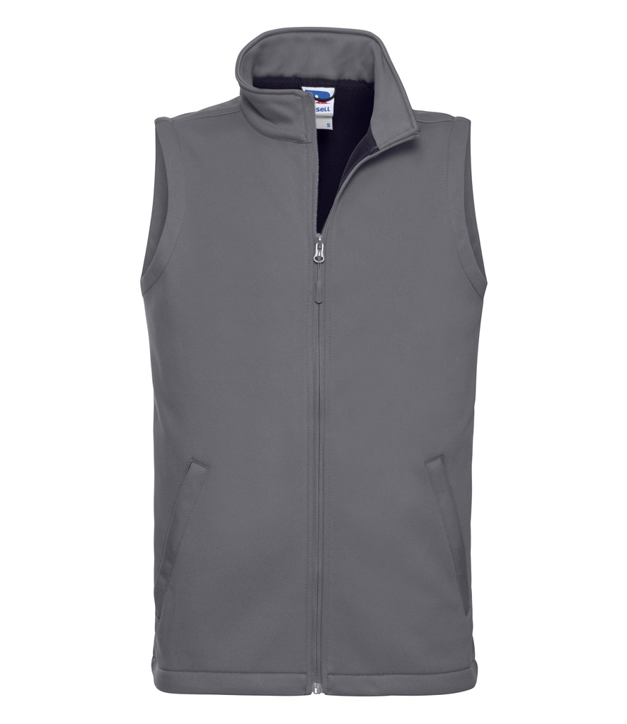 041M Russell Athletic Smart Soft Shell Gilet, front view