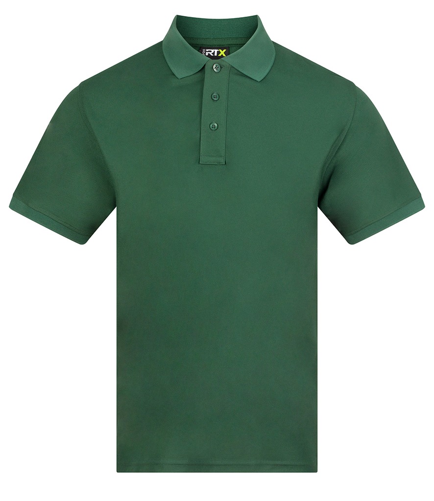 RX109 Pro RTX Pro Wicking Piqué Polo Shirt in Bottle Green, front view