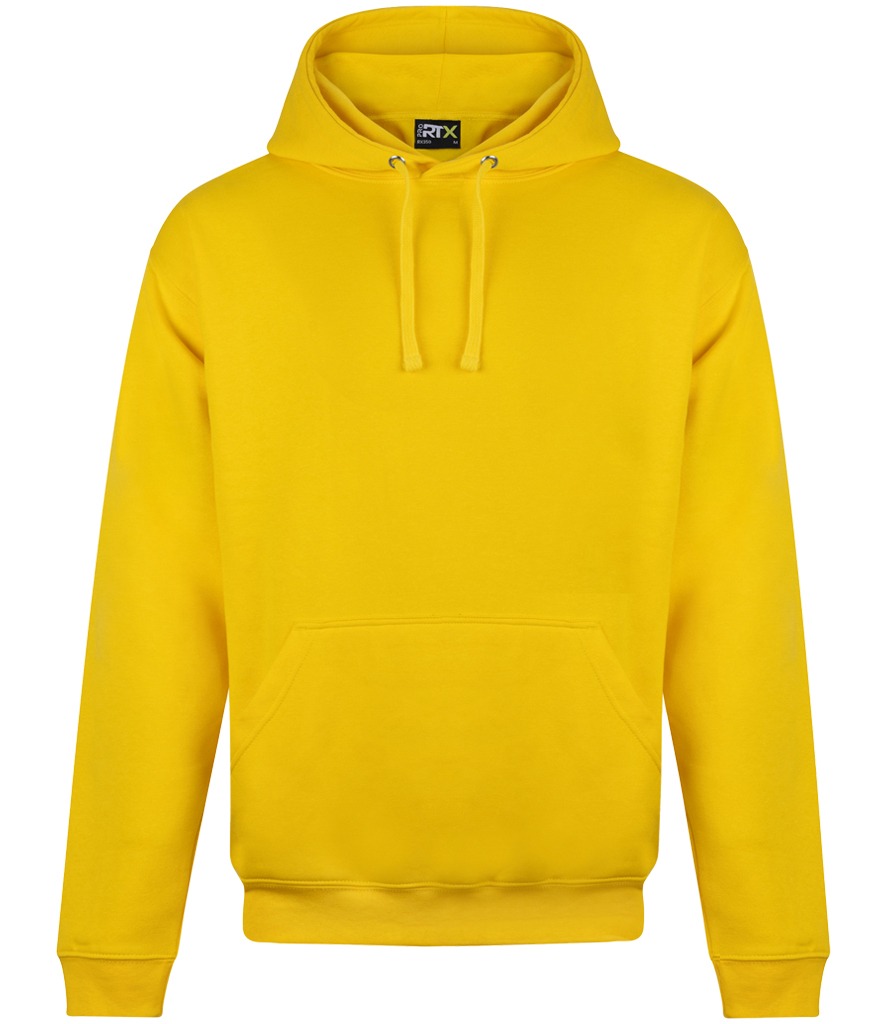 RX350 Pro RTX Pro Hoodie in Yellow, front view